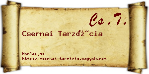 Csernai Tarzícia névjegykártya